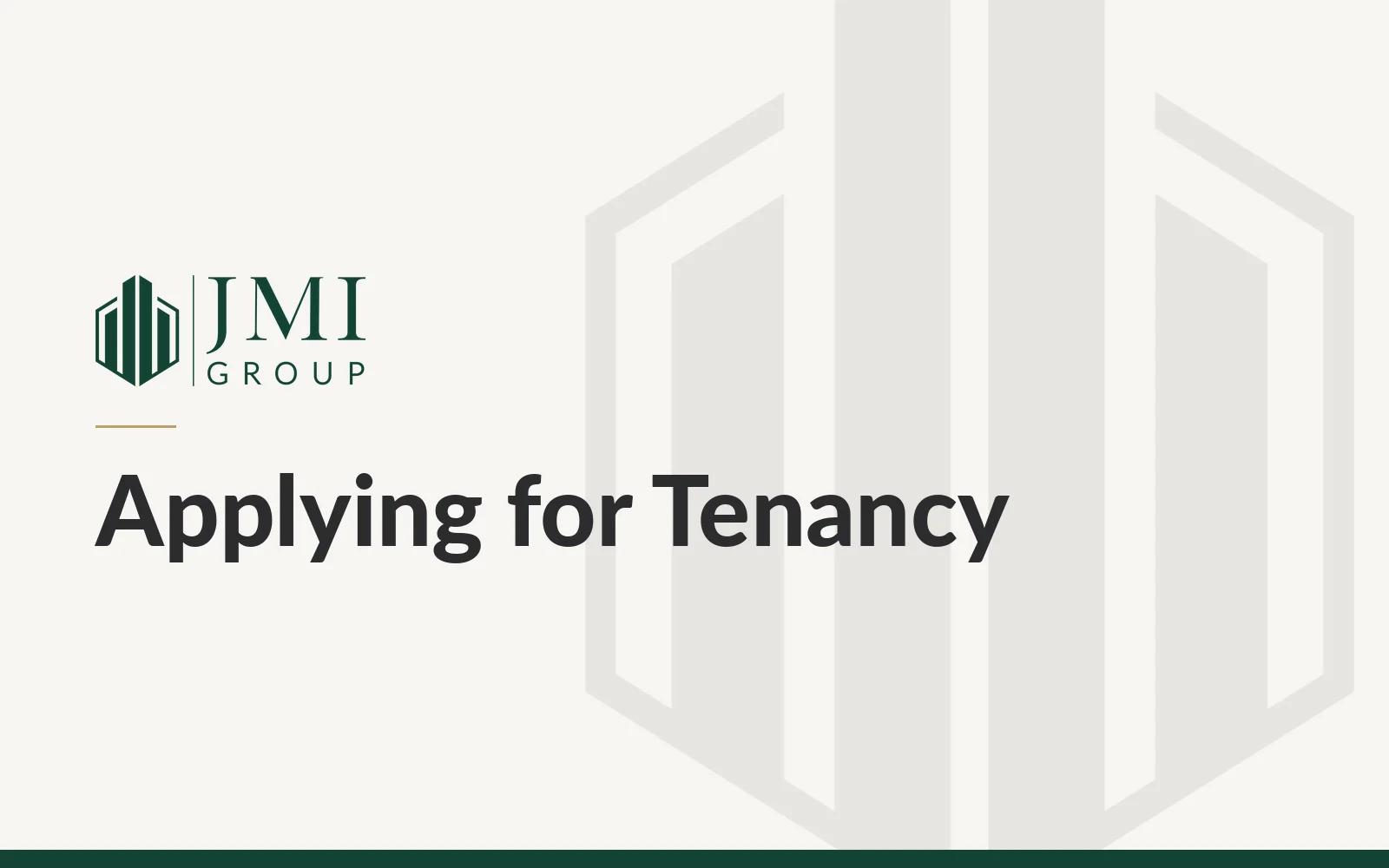 Applying for Tenancy