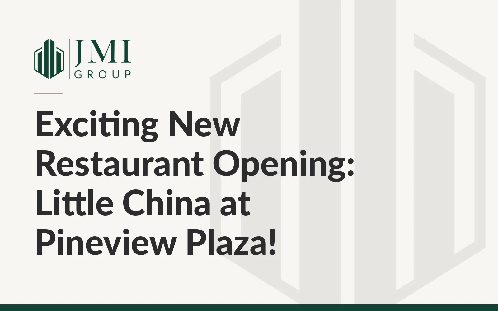 Exciting New Restaurant Opening: Little China at Pineview Plaza!