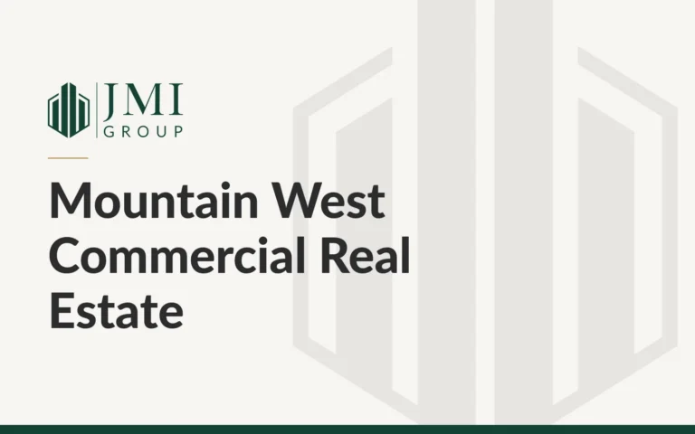 JMI Group article graphic titled Mountain West Commercial Real Estate, on a brokerage partnership serving Fort Pierce Business Park