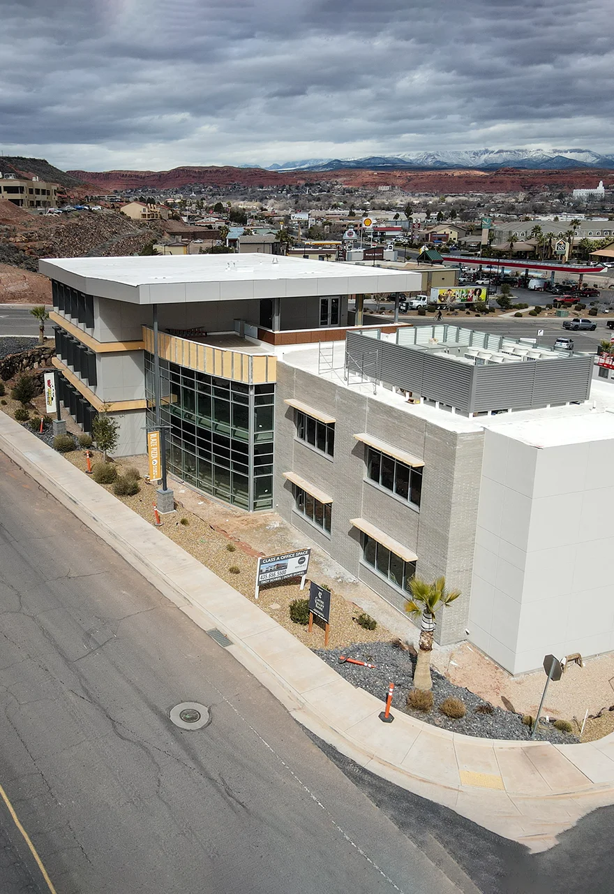 Exterior detail of a commercial building JMI Group has held for years