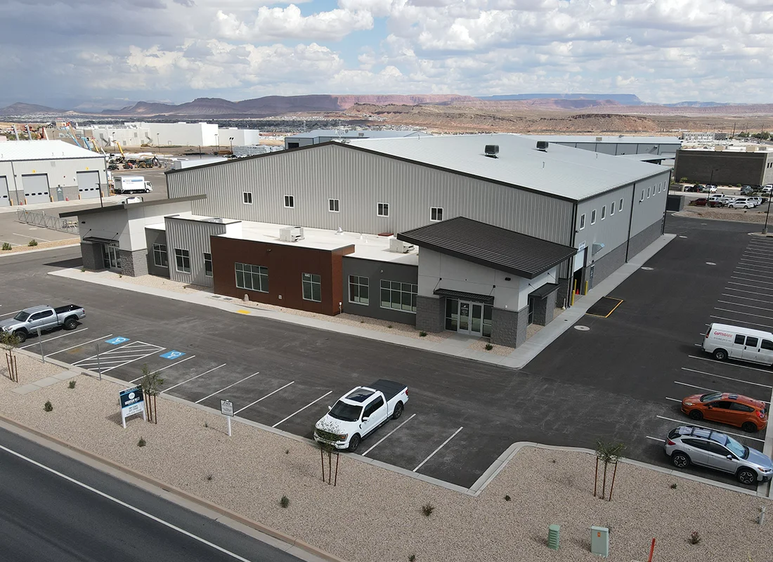 Commercial building under construction by JMI Constructors