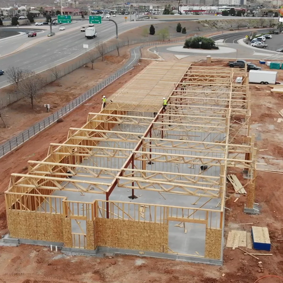 Structure going up on a JMI Group development site
